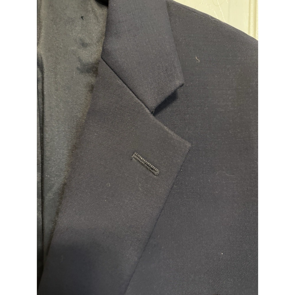 Ralph Lauren Jacket Blazer Mens 42S Wool Navy Gold 2 Button Sport Coat Classic - Picture 6 of 16